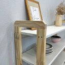 Ver mais imagens de Aparador Linea Ample Moderno 4 Prateleiras Madeira Maciça 100cm Artfactory Design