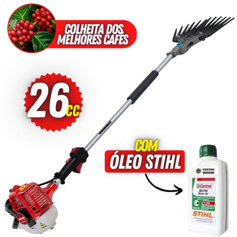 Derriçadeira Kawashima Com Pente Mecânico Ideal Para Lavouras de Café + Óleo Castrol Stihl