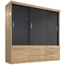 Ver imagem 5 de Guarda-Roupa Casal 3 Portas Correr 9 Gavetas Capri