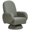 Ver imagem 1 de Poltrona de Amamentação com Balanço Giratória Cone Dolce D02 Tramado Verde C-296 - Lyam Decor