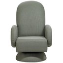 Ver imagem 3 de Poltrona de Amamentação com Balanço Giratória Cone Dolce D02 Tramado Verde C-296 - Lyam Decor
