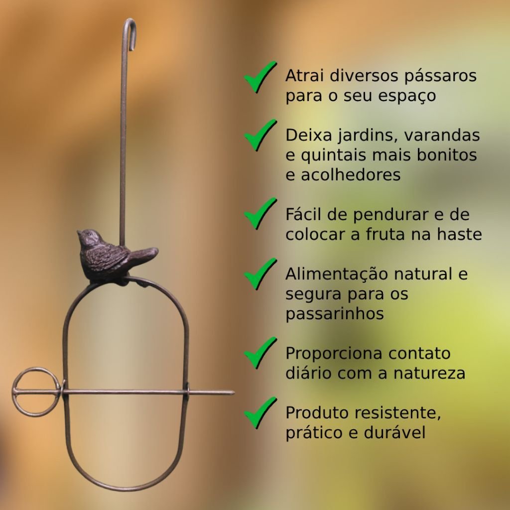 Ver mais imagens de Suporte Comedouro Suspenso Espeto Passaro