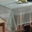 Ver imagem 2 de Toalha de Mesa Renda Color Pistache 100% Poliéster 150m x 220m 6 Lugares Verde Interlar