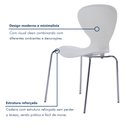 Ver imagem 5 de Cadeira Empilhável Base Aço Tubular Flash