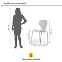 Ver imagem 2 de Cadeira Empilhável Base Aço Tubular Flash