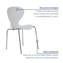 Ver imagem 7 de Cadeira Empilhável Base Aço Tubular Flash