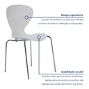 Ver imagem 4 de Cadeira Empilhável Base Aço Tubular Flash