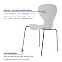 Ver imagem 6 de Cadeira Empilhável Base Aço Tubular Flash