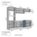 Ver imagem 4 de Cozinha Compacta Planejada 5 Peças 1 Paneleiro Torre Quente 2 Aéreos 2 Balcões Soho CabeCasa MadeiraOriginals