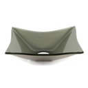 Ver imagem 1 de Cuba de Vidro P/ Banheiro Lavabo Retangular + Válvula Click:bege