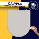 Ver imagem 1 de Tampa Vaso Calypso Incepa Cinza Claro Almofadado Durin