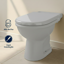 Ver imagem 2 de Tampa Vaso Calypso Incepa Cinza Claro Almofadado Durin