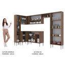 Ver imagem 5 de Armário de Cozinha Completa 385cm Rustic/Branco Emilly Love Madesa 01