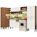 Ver imagem 1 de Armário de Cozinha Completa 385cm Rustic/Branco Emilly Love Madesa 01