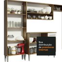 Ver mais imagens de Armário de Cozinha Completa 385cm Rustic/Branco Emilly Love Madesa 01