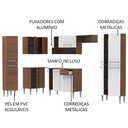 Ver imagem 4 de Armário de Cozinha Completa 385cm Rustic/Branco Emilly Love Madesa 01