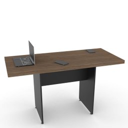 Mesa de Reunião Start Ameixa Negro com Preto 40mm de Espessura 1,35m X 0,60cm Atacadao Dos Moveis - 2