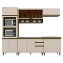 Ver imagem 5 de Cozinha Modulada Henn Connect 6 Peças (2 Aéreos+2balcões+1paneleiro+1complemento) Cpt96 Duna/