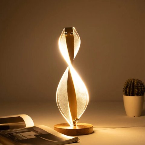 Luminária de Mesa de Led:dourado