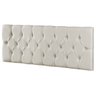 Cabeceira Casal Painel Cama Box Paris 1.60 Suede Areia - 2