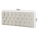 Ver imagem 3 de Cabeceira Casal Painel Cama Box Paris 1.60 Suede Areia