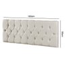Cabeceira Casal Painel Cama Box Paris 1.60 Suede Areia - 3