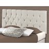 Cabeceira Casal Painel Cama Box Paris 1.60 Suede Areia - 1