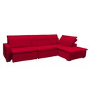 Ver imagem 3 de Sofá Istambul 3.80x2.10m Retrátil e Reclinável com Chaise - Vermelho