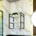 Ver imagem 1 de Prateleira Industrial banheiro toalhas prateleira industrial prateleira de parede prateleira mdf
