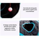 Ver imagem 2 de Túnel Diversão Pet Cachorro Cão e Gatos Colorido 140 cm x 25 cm Genuinos Túnel de Diversão Pet