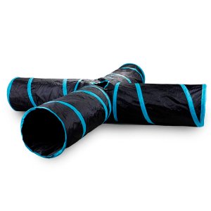 Túnel Diversão Pet Cachorro Cão e Gatos Colorido 140 cm x 25 cm Genuinos Túnel de Diversão Pet