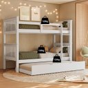 Ver imagem 3 de Treliche Solteiro de Madeira Maciça com Cama Aux Woodstore