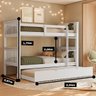 Treliche Solteiro de Madeira Maciça com Cama Aux Woodstore - 2