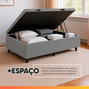 Ver imagem 6 de Cama Box com Baú Solteiro 0,88 com 41cm de Altura Prince Cinza