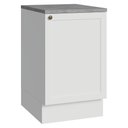 Ver imagem 1 de Balcão de Cozinha 50cm 1 Porta Branco Vik Madesa