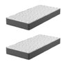 Kit 2 Colchões Solteiro Montreal D28 78x188x17 Grafite - 1