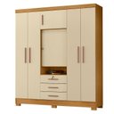 Ver imagem 1 de Guarda Roupa Casal Imperial Carvalho Americano Off White - Incorplac