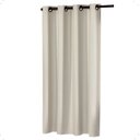 Ver imagem 2 de Cortina Blackout 1,10 X 1,30 Folha Unica Ilhos para Provador Corta Luz Cor Palha