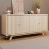 Balcao Buffet 4 Portas 180 Cm Soleil Off White Dj Moveis - 2