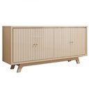 Ver imagem 1 de Balcao Buffet 4 Portas 180 Cm Soleil Off White Dj Moveis