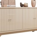 Ver imagem 3 de Balcao Buffet 4 Portas 180 Cm Soleil Off White Dj Moveis