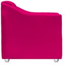 Ver imagem 5 de Kit 6 Poltronas Decorativa para Sala Recepção Manicure Cadeira Mila Material Sintético Pés Cromado