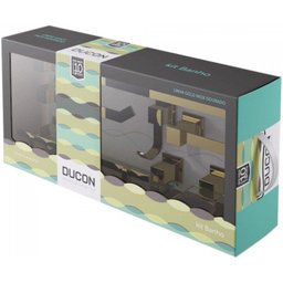 Kit de Acessórios para Banheiro 6 Peças GO5000 Ducon Metais Amarelo/Gold - 9