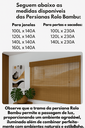 Ver imagem 5 de Persiana Pronta Rolô Bambu 80larg X 230alt Natural
