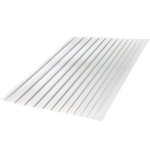 Telha Grega Cristal Transparente Policarbonato 2,44x0,99 Metros - C460800l - Ajover Telha Grega Cris