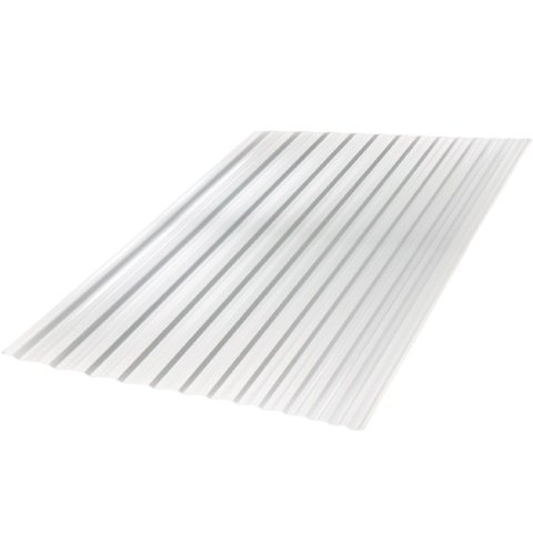 Telha Grega Cristal Transparente Policarbonato 2,44x0,99 Metros - C460800l - Ajover Telha Grega Cris