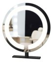 Ver imagem 2 de Espelho Redondo 60cm Bancada Duplo Iluminado 3led Touch Luxo - Preto