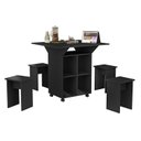 Ver imagem 2 de Mesa Dobrável Annie com Bancos - Preta