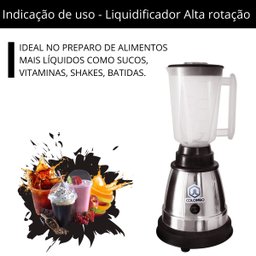 Liquidificador Industrial 1,5l Alta Rotação Copo Plástico Jl Colombo:127v - 3
