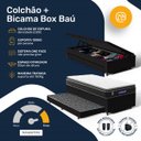 Ver imagem 4 de Cama Box Baú com Colchão Gazin de Espuma D28 Pillow Top Ortoblack + Auxiliar de Espuma Solteiro
